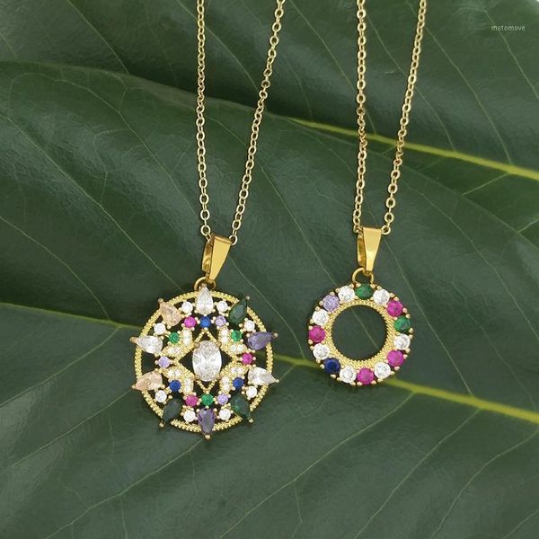 chains rainbow necklace round circle pendant long chain cz gold filled jewelry 2021 woman zircon iced out with stone1, Silver
chains rainbow necklace round circle pendant long chain cz gold filled jewelry 2021 woman zircon iced out with stone1, Silver