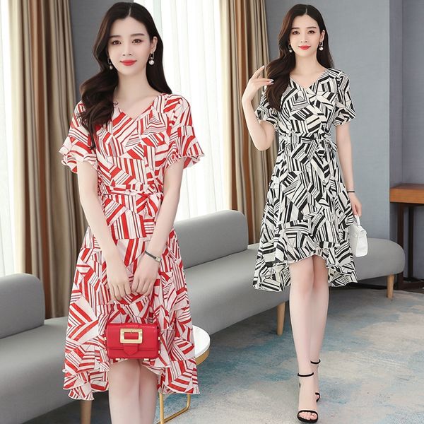 2020 chiffon floral dress women's summer new short sleeve waistband shows thin skirt skirts temperament small lady skirt trend tuttc, Black;gray
2020 chiffon floral dress women's summer new short sleeve waistband shows thin skirt skirts temperament small lady skirt trend tuttc, Black;gray