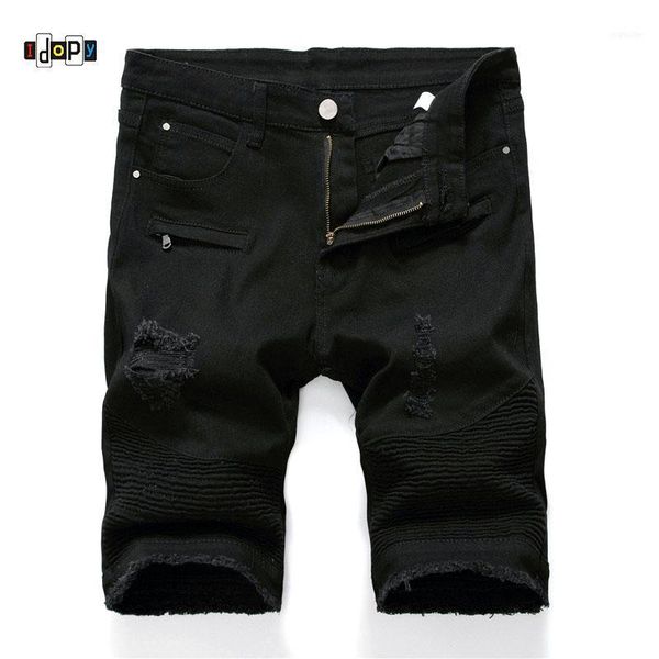 idopy men ripped biker denim shorts summer motorcycle jeans shorts for male multi pockets brand designer plus size 28-4011, Blue
idopy men ripped biker denim shorts summer motorcycle jeans shorts for male multi pockets brand designer plus size 28-4011, Blue