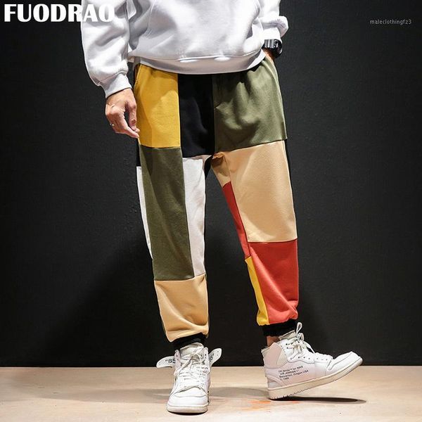 men's pants fuodrao men japan joggers vintage korean hip hop streetwear pantalones hombre patchwork sweatpants casual k1401, Black
men's pants fuodrao men japan joggers vintage korean hip hop streetwear pantalones hombre patchwork sweatpants casual k1401, Black