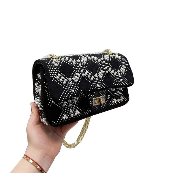 2.55 rhinestone inlay beads classic flap square bags gold metal quilted chain cross body shoulder famous luxury designer outdoor sacoche han
2.55 rhinestone inlay beads classic flap square bags gold metal quilted chain cross body shoulder famous luxury designer outdoor sacoche han