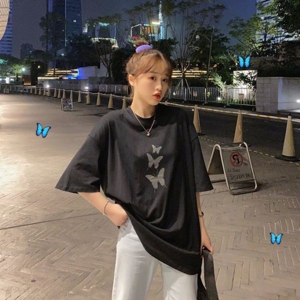 r9xas summer 2020 style new korean ins design butterfly print shirtwomen loose short-sleeved t-shirt for butterfly shirtshirt missing wcwuj, White
r9xas summer 2020 style new korean ins design butterfly print shirtwomen loose short-sleeved t-shirt for butterfly shirtshirt missing wcwuj, White