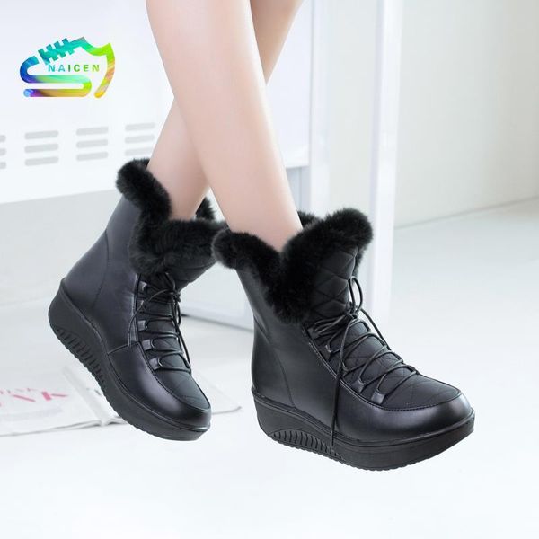 boots naicen plus size 35-44 snow women wedges lace up ankle white black platform shoes warm fur winter female
boots naicen plus size 35-44 snow women wedges lace up ankle white black platform shoes warm fur winter female