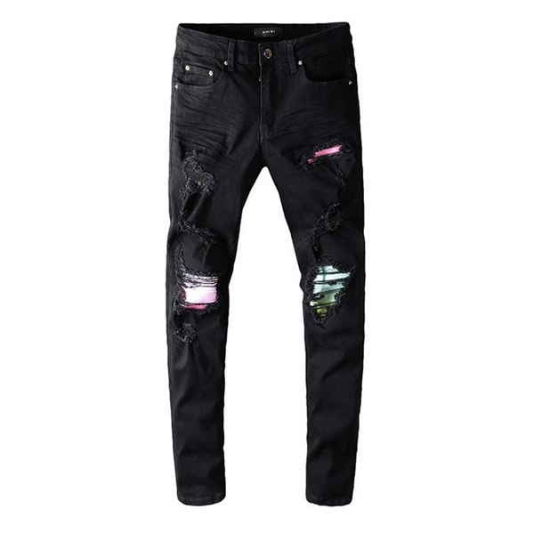 mens jeans #646 distressed motorcycle biker jeans slim ripped hole stripe famous denim men pants jeans, Blue
mens jeans #646 distressed motorcycle biker jeans slim ripped hole stripe famous denim men pants jeans, Blue