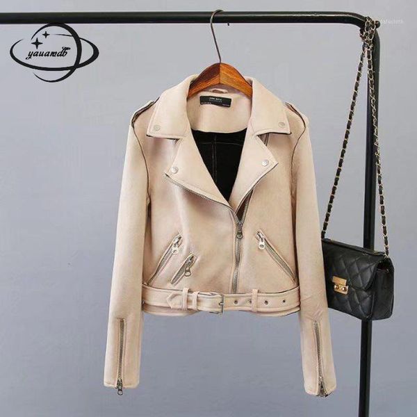 womens jackets spring autumn female coats clothing zipper turn-down collar solid color punk style ladies outerwear clothes y981, Black;brown
womens jackets spring autumn female coats clothing zipper turn-down collar solid color punk style ladies outerwear clothes y981, Black;brown