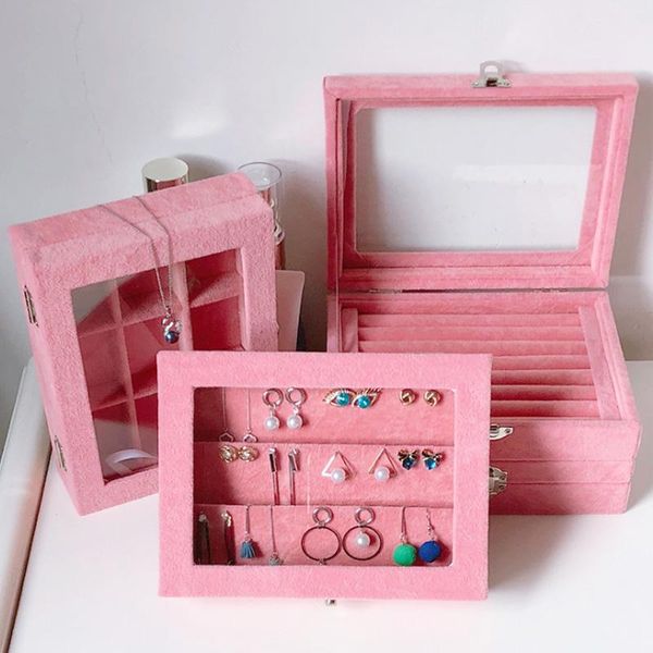 new size 20.5*15*5cm pink jewelry display box case for rings earrings bracelets necklaces or other ornaments storage organizer, Pink;blue
new size 20.5*15*5cm pink jewelry display box case for rings earrings bracelets necklaces or other ornaments storage organizer, Pink;blue