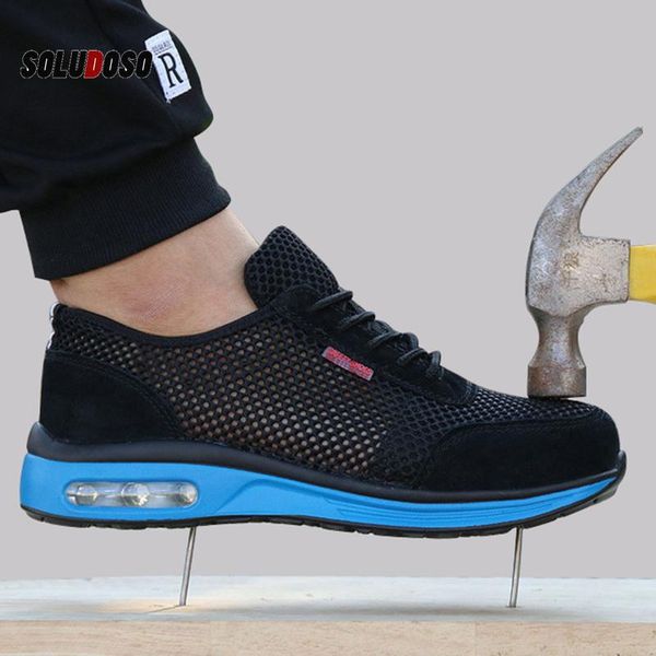 2020 protective shoes breathable safety shoes men's lightweight steel toe anti-smashing piercing work single mesh sneakers, Black
2020 protective shoes breathable safety shoes men's lightweight steel toe anti-smashing piercing work single mesh sneakers, Black