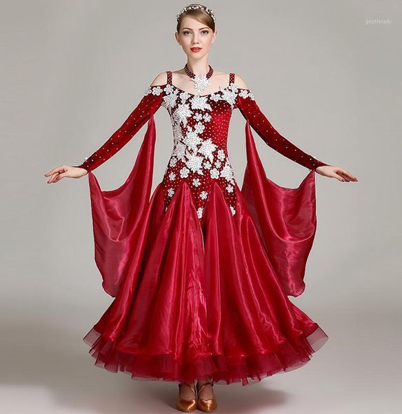 stage wear white ballroom dance competition dresses waltz dress costumes standard foxtrot s70211, Black;red
stage wear white ballroom dance competition dresses waltz dress costumes standard foxtrot s70211, Black;red