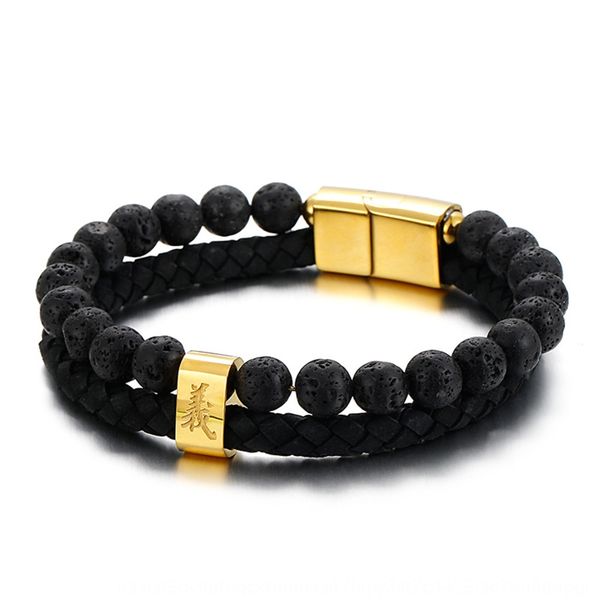 japanese and korean volcanic with cowhide braided double stone stone bracelet -layer bracelet with magnetand double row uslxy, Golden;silver
japanese and korean volcanic with cowhide braided double stone stone bracelet -layer bracelet with magnetand double row uslxy, Golden;silver