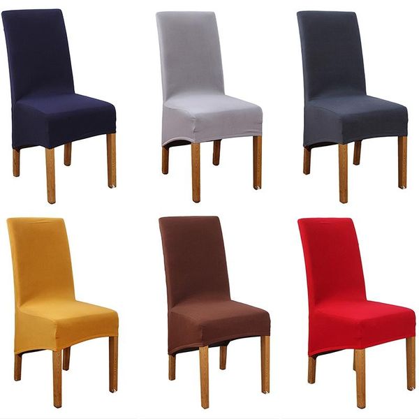 chair covers 1/2/4/6pcs solid color cover stretch slipcovers spandex protector seat for el wedding banquet 
chair covers 1/2/4/6pcs solid color cover stretch slipcovers spandex protector seat for el wedding banquet