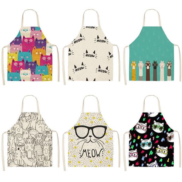 aprons lovely cartoon cats kitchen for women cotton linen bibs household cleaning pinafore home cooking apron 53*65cm wq0026
aprons lovely cartoon cats kitchen for women cotton linen bibs household cleaning pinafore home cooking apron 53*65cm wq0026