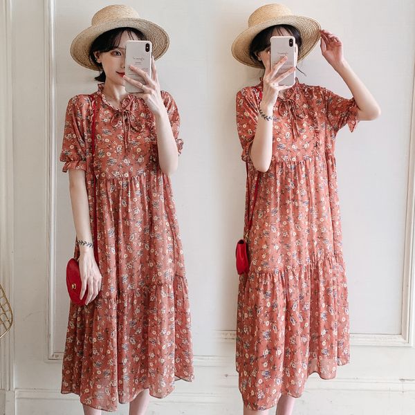 915# maternity clothes summer chiffon short sleeve loose stylish floral dress for pregnant women pregnancy clothes lj201123, White
915# maternity clothes summer chiffon short sleeve loose stylish floral dress for pregnant women pregnancy clothes lj201123, White