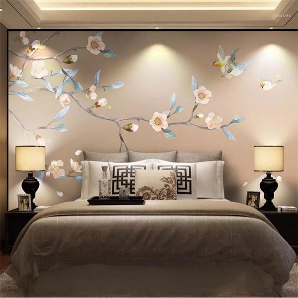 custom wallpaper 3d p murals elegant peach new chinese hand-painted pens flowers and birds bedroom tv background wall paper1
custom wallpaper 3d p murals elegant peach new chinese hand-painted pens flowers and birds bedroom tv background wall paper1