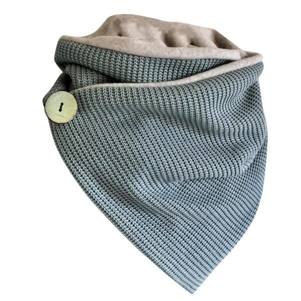 autumn winter button soft wrap casual solid knit scarf fashion retro multi-purpose shawl button scarf winter women stole#lr1, Blue;gray
autumn winter button soft wrap casual solid knit scarf fashion retro multi-purpose shawl button scarf winter women stole#lr1, Blue;gray