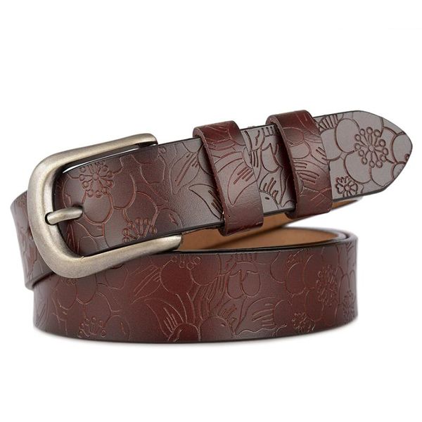 luxury genuine leather dress belts for women 3d flower cow leather jeans waist strap pin buckle female belt cintos, Black;brown
luxury genuine leather dress belts for women 3d flower cow leather jeans waist strap pin buckle female belt cintos, Black;brown