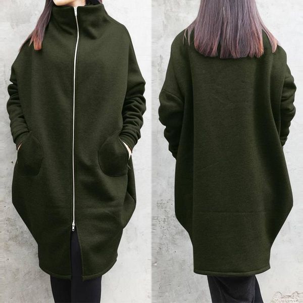 2020 zanzea jackets women's irregular coats long sleeve zip outwear female casual turtleneck jumpers hoody oversized 5xl, Black;brown
2020 zanzea jackets women's irregular coats long sleeve zip outwear female casual turtleneck jumpers hoody oversized 5xl, Black;brown