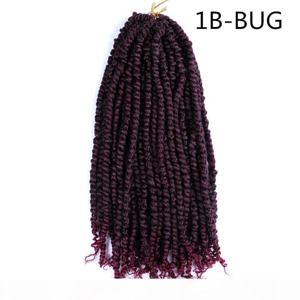 ombre fluffy kinky curly twist braiding hair bulk 18" synthetic long passion spring twist hair crochet braids 80g pc, Black
ombre fluffy kinky curly twist braiding hair bulk 18" synthetic long passion spring twist hair crochet braids 80g pc, Black