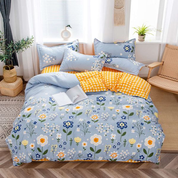 simple pure cotton matte four piece set small frh dormitory all cotton sheet quilt cover increase double bedding
simple pure cotton matte four piece set small frh dormitory all cotton sheet quilt cover increase double bedding