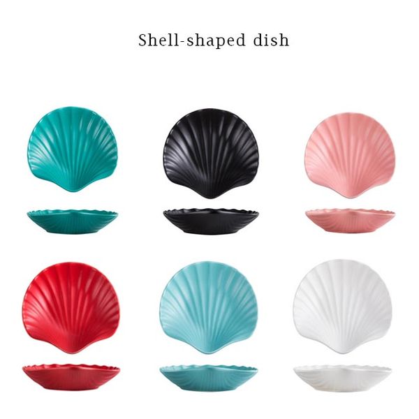 ceramic breakfast plate matte color glaze shell-shaped plate dessert/salad plate
ceramic breakfast plate matte color glaze shell-shaped plate dessert/salad plate