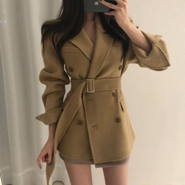 vintage black women blazer jackets with belt female retro suits spring autumn double-breasted woolen winter blazers outerwear1, White;black
vintage black women blazer jackets with belt female retro suits spring autumn double-breasted woolen winter blazers outerwear1, White;black