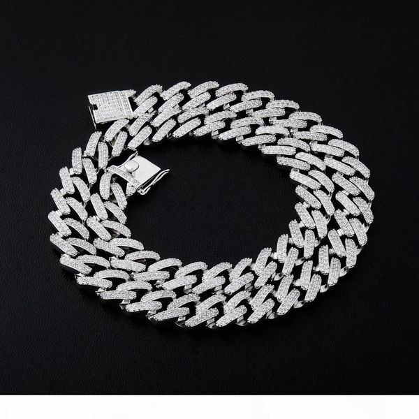 14mm 16 18 20 22 24 26 30inches hiphop cuban chain iced out bling cubic zircon micro pave necklace, Silver
14mm 16 18 20 22 24 26 30inches hiphop cuban chain iced out bling cubic zircon micro pave necklace, Silver