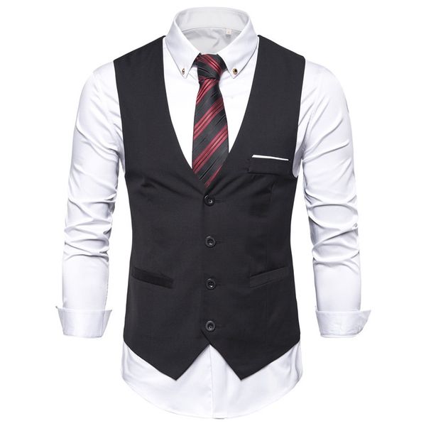 6xl big size mens black blue red dress vest waistcoat for men sleeveless blazer business casual suit vests formal chaleco hombre 201124, Black;white
6xl big size mens black blue red dress vest waistcoat for men sleeveless blazer business casual suit vests formal chaleco hombre 201124, Black;white