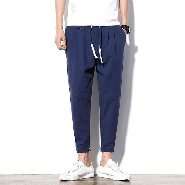 men's pants autumn men casual elastic waist mens ankle-length loose sweatpants trousers cotton linen legible1, Black
men's pants autumn men casual elastic waist mens ankle-length loose sweatpants trousers cotton linen legible1, Black