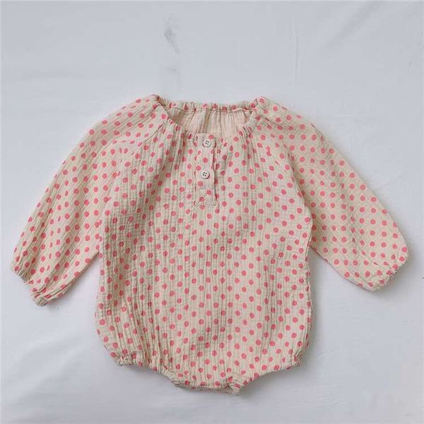 autumn girl long sleeve korean style cotton baby romper round collar dot infant clonthing cute fashion 1021, Blue
autumn girl long sleeve korean style cotton baby romper round collar dot infant clonthing cute fashion 1021, Blue