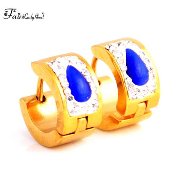 fairladyhood stainless steel ear drops gold series specifications: 7x9mm hoop earrings, Golden;silver
fairladyhood stainless steel ear drops gold series specifications: 7x9mm hoop earrings, Golden;silver