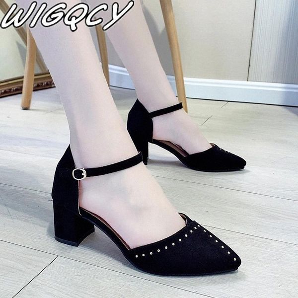 2020 new women's high heels rivets pointed toe wedding party women's shoes summer pumps fashion leather zapatillas mujer #cl7j, Black
2020 new women's high heels rivets pointed toe wedding party women's shoes summer pumps fashion leather zapatillas mujer #cl7j, Black