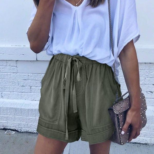women's shorts oversized women cotton summer casual wide leg elastic waist lace-up plus size trousers female beach wear, White;black
women's shorts oversized women cotton summer casual wide leg elastic waist lace-up plus size trousers female beach wear, White;black
