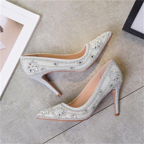 2020 high-heeled cristal woman 7-9 in stilettos girls party wedding lady fashion office shoes vung, Black
2020 high-heeled cristal woman 7-9 in stilettos girls party wedding lady fashion office shoes vung, Black