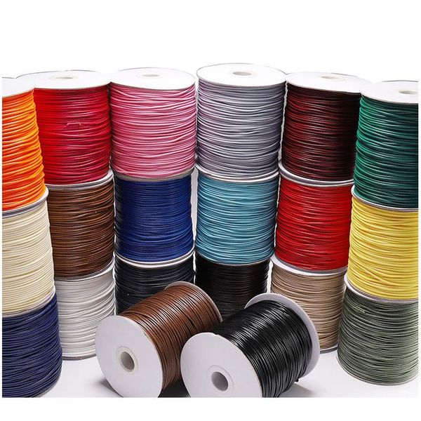 10m/lot 1.0 1.5mm black white waxed cotton cord thread cord string fit beading craft diy necklace for jewelry making wmtiyo, White;red
10m/lot 1.0 1.5mm black white waxed cotton cord thread cord string fit beading craft diy necklace for jewelry making wmtiyo, White;red