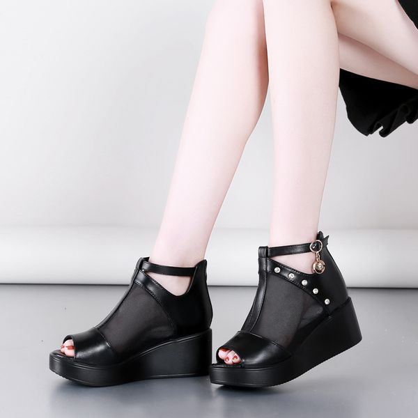 2020 wedges shoes for women sandals super high heels summer floral cutout shoes internal increase platform sandals white shoes, Black
2020 wedges shoes for women sandals super high heels summer floral cutout shoes internal increase platform sandals white shoes, Black