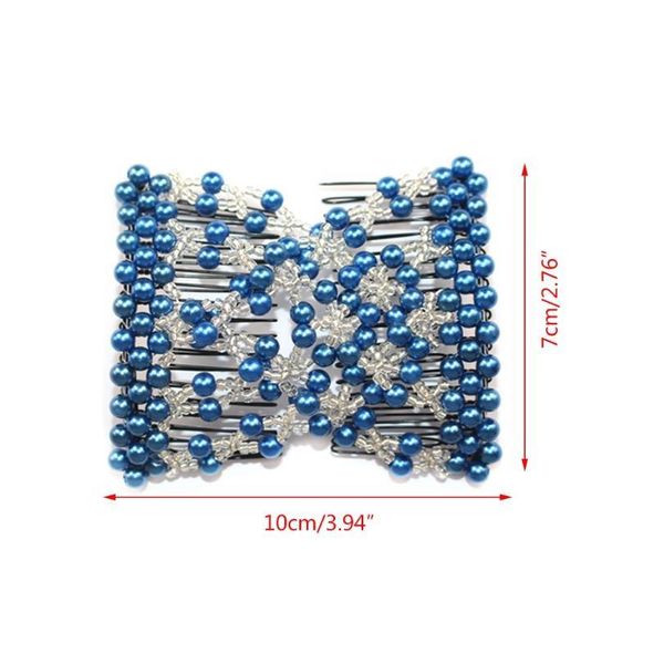 double fashion hair comb magic beads elasticity clip stretchy hair combs clips selling dropp jllnox, Silver
double fashion hair comb magic beads elasticity clip stretchy hair combs clips selling dropp jllnox, Silver