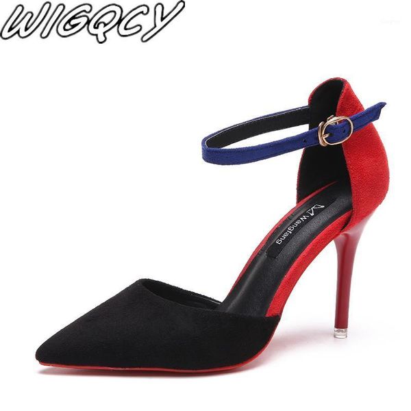 dress shoes 2021brand women pumps high heels retro velvet thin spring ankle strap pointed toe party zapatos de mujer1, Black
dress shoes 2021brand women pumps high heels retro velvet thin spring ankle strap pointed toe party zapatos de mujer1, Black