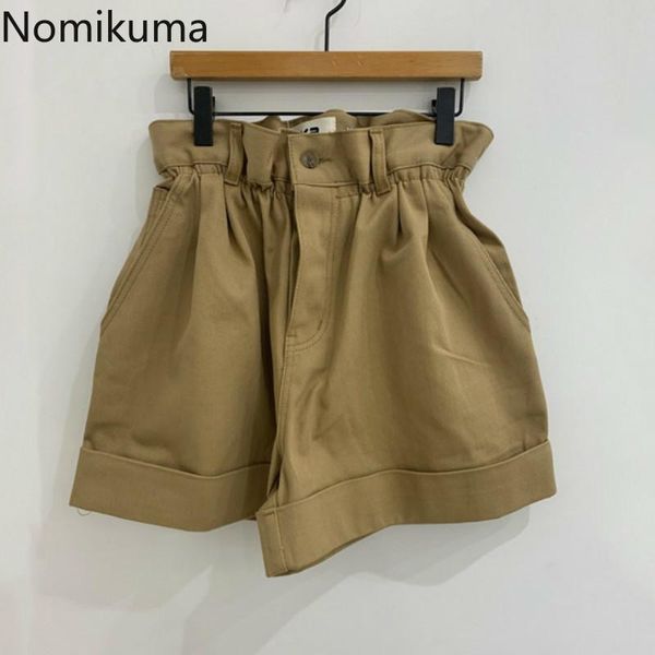 nomikuma high waist shorts women solid color casual loose vintage short pants female korean fashion bottoms ropa mujer 3b924, White;black
nomikuma high waist shorts women solid color casual loose vintage short pants female korean fashion bottoms ropa mujer 3b924, White;black