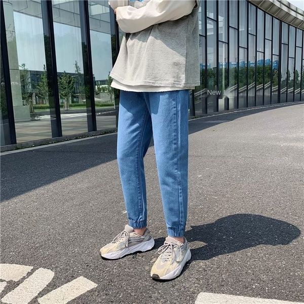 o3smt four seasons jeans casual and trousers slim fit feet ankle-length pants trendy korean foot-binding men's men's pants trouser, Blue
o3smt four seasons jeans casual and trousers slim fit feet ankle-length pants trendy korean foot-binding men's men's pants trouser, Blue