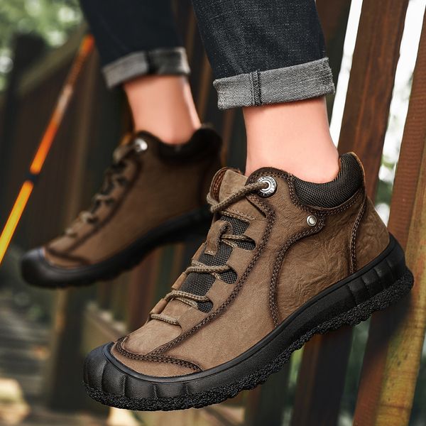 men fur thick antiskid winter shoes genuine leather designer sneakers outdoor ankle boots for daddy man snow, Black
men fur thick antiskid winter shoes genuine leather designer sneakers outdoor ankle boots for daddy man snow, Black