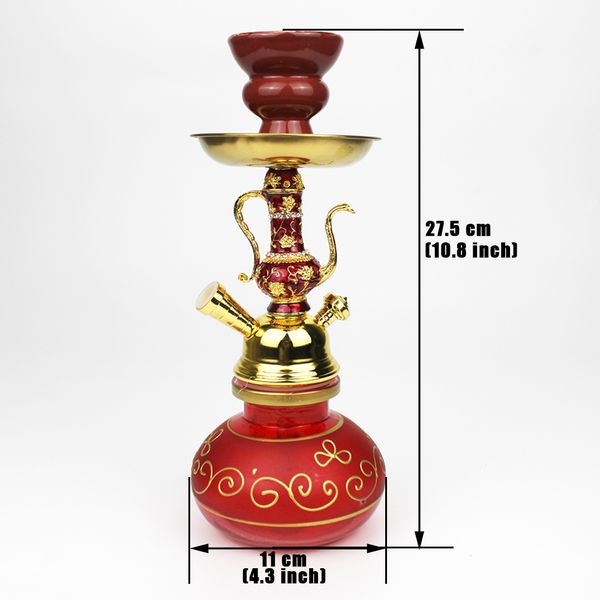 glass with single hose metal tong ceramics hookah bowl magic lamp decoration narguile chicha set
glass with single hose metal tong ceramics hookah bowl magic lamp decoration narguile chicha set