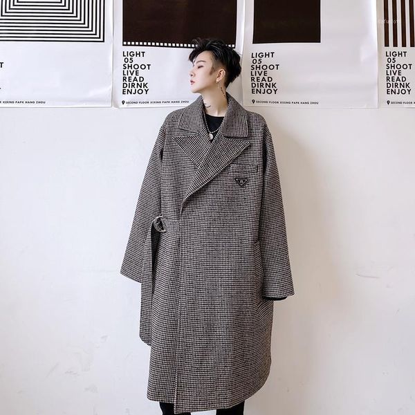 male streetwear long jacket cardigan overcoat men oblique button loose casual vintage wool thicken plaid trench coat outerwear1, Black
male streetwear long jacket cardigan overcoat men oblique button loose casual vintage wool thicken plaid trench coat outerwear1, Black