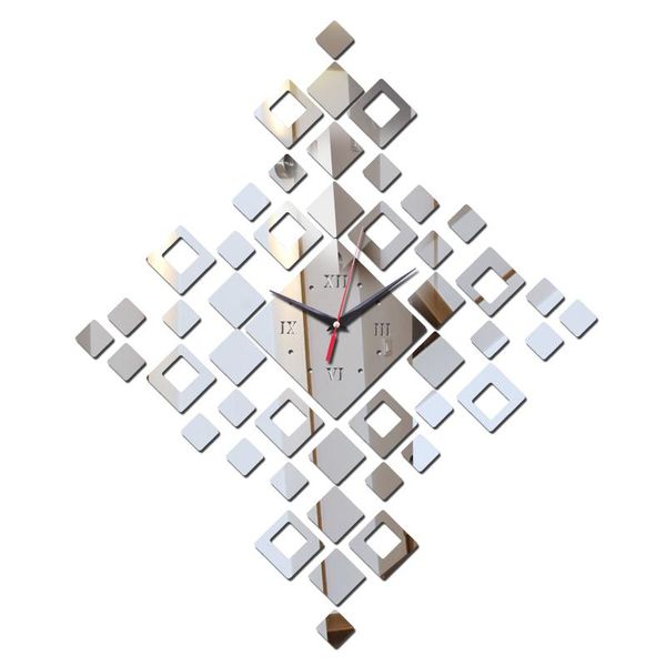 acrylic mirror clock stickers diy rhombus brief wall clocks fashion home decoration quartz wall watches
acrylic mirror clock stickers diy rhombus brief wall clocks fashion home decoration quartz wall watches