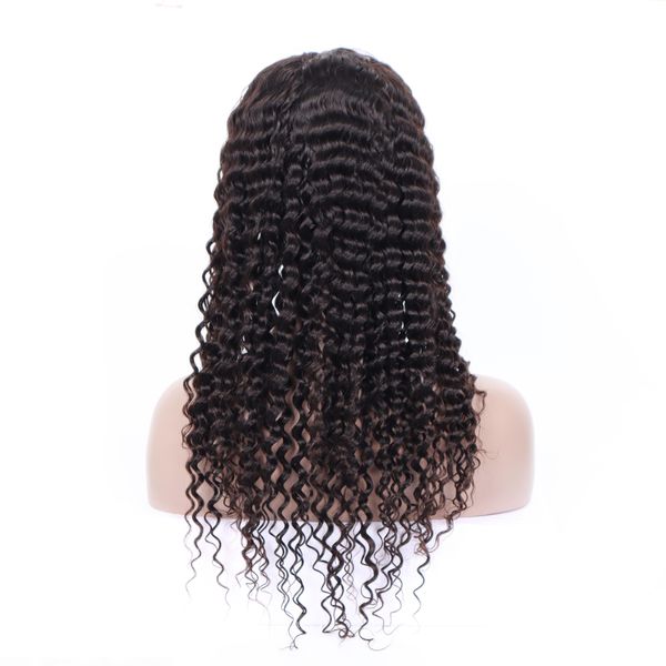 10a peruvian brazilian deep wave full lace front wig with baby hair 100% human hair, Black;brown
10a peruvian brazilian deep wave full lace front wig with baby hair 100% human hair, Black;brown