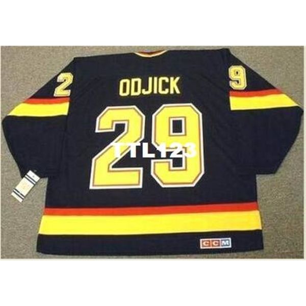 mens #29 gino odjick vancouver canucks 1994 ccm vintage home hockey jersey or custom any name or number retro jersey, Black
mens #29 gino odjick vancouver canucks 1994 ccm vintage home hockey jersey or custom any name or number retro jersey, Black