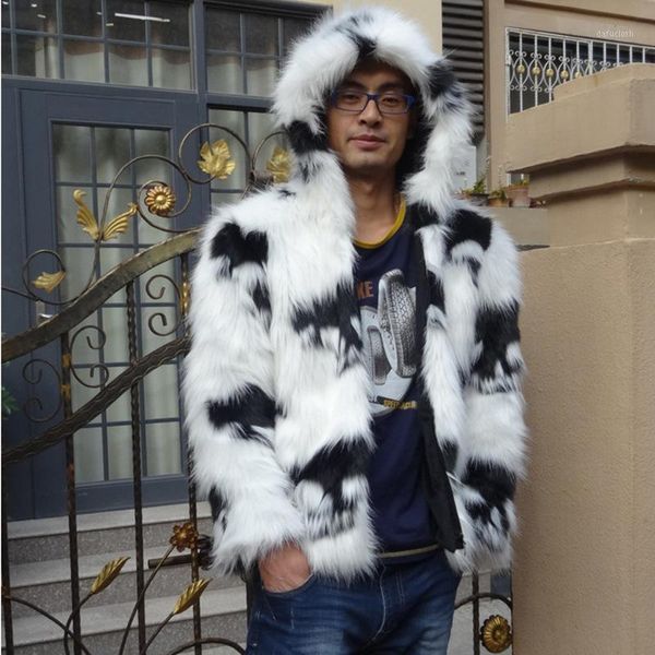 s-6xl autumn and winter men's hooded fur coats plus size men's night club personality trend skulls faux fur coat1, Black
s-6xl autumn and winter men's hooded fur coats plus size men's night club personality trend skulls faux fur coat1, Black