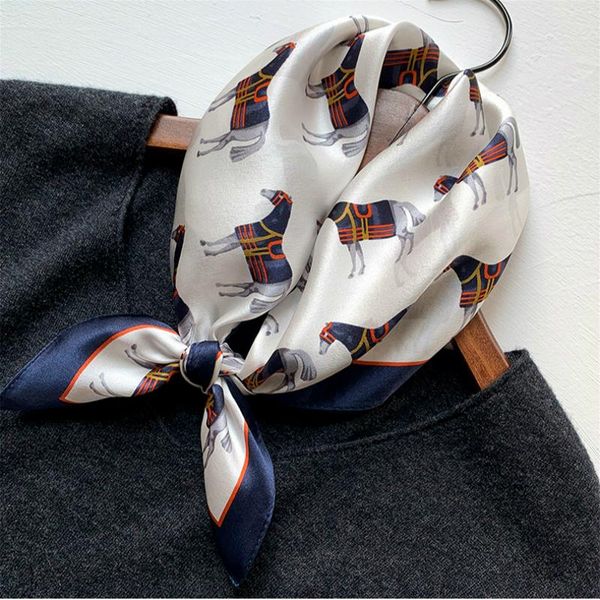 design print small square scarf women real silk neck scarves hair band foulard floral horse print neckerchief bandana, Blue;gray
design print small square scarf women real silk neck scarves hair band foulard floral horse print neckerchief bandana, Blue;gray