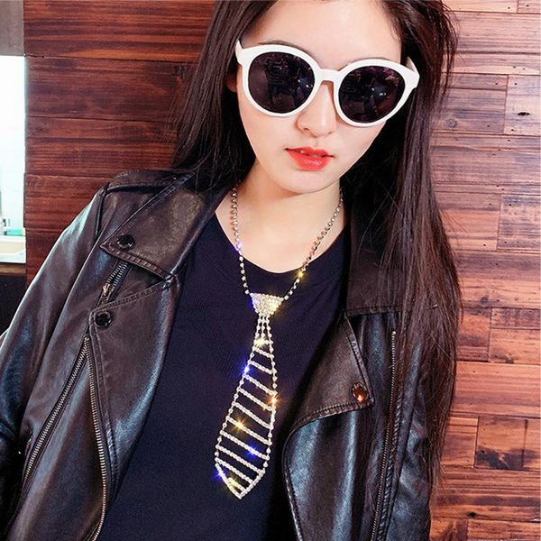 europe and america personality creative rhinestone tie necklace temperament fashion women girl jewelry accessories, Silver
europe and america personality creative rhinestone tie necklace temperament fashion women girl jewelry accessories, Silver