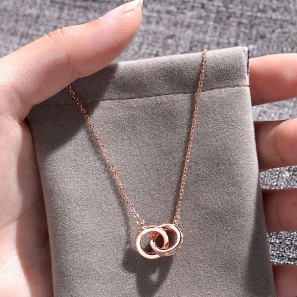 rose gold double-ring color gold clavicle necklace female niche simple temperament ins cold wind pendant gift simple tide, Silver
rose gold double-ring color gold clavicle necklace female niche simple temperament ins cold wind pendant gift simple tide, Silver