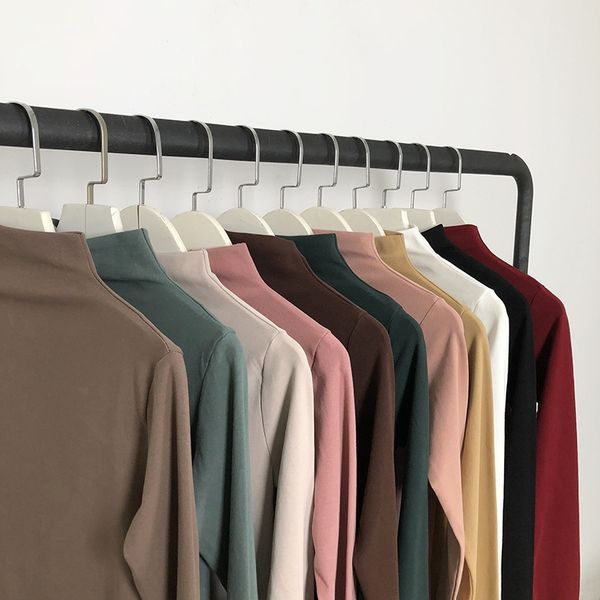 86vbz solid t long-sleevedwomen's slim-fit korean style new inner half-height collar base women's autumn and color shirtt-shirt sh, White
86vbz solid t long-sleevedwomen's slim-fit korean style new inner half-height collar base women's autumn and color shirtt-shirt sh, White