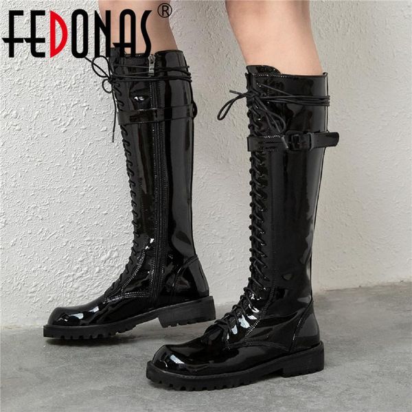 fedonas fashion motorcycle boots for girls genuine leather round toe shoes woman leather winter night club shoes woman heels, Black
fedonas fashion motorcycle boots for girls genuine leather round toe shoes woman leather winter night club shoes woman heels, Black